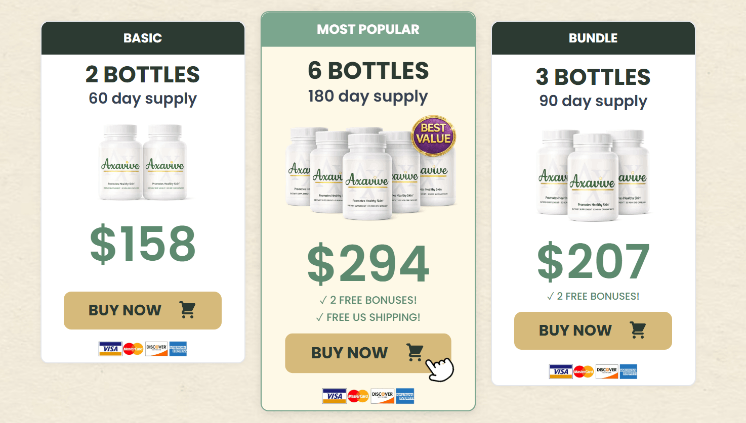 3 Days Axavive Offer